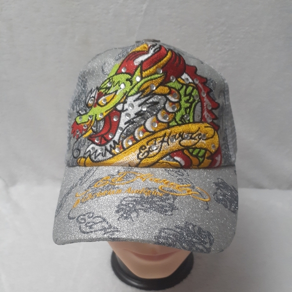 Ed Hardy Other - Ed Hardy Dragon/Rhinestone Snapback Hat